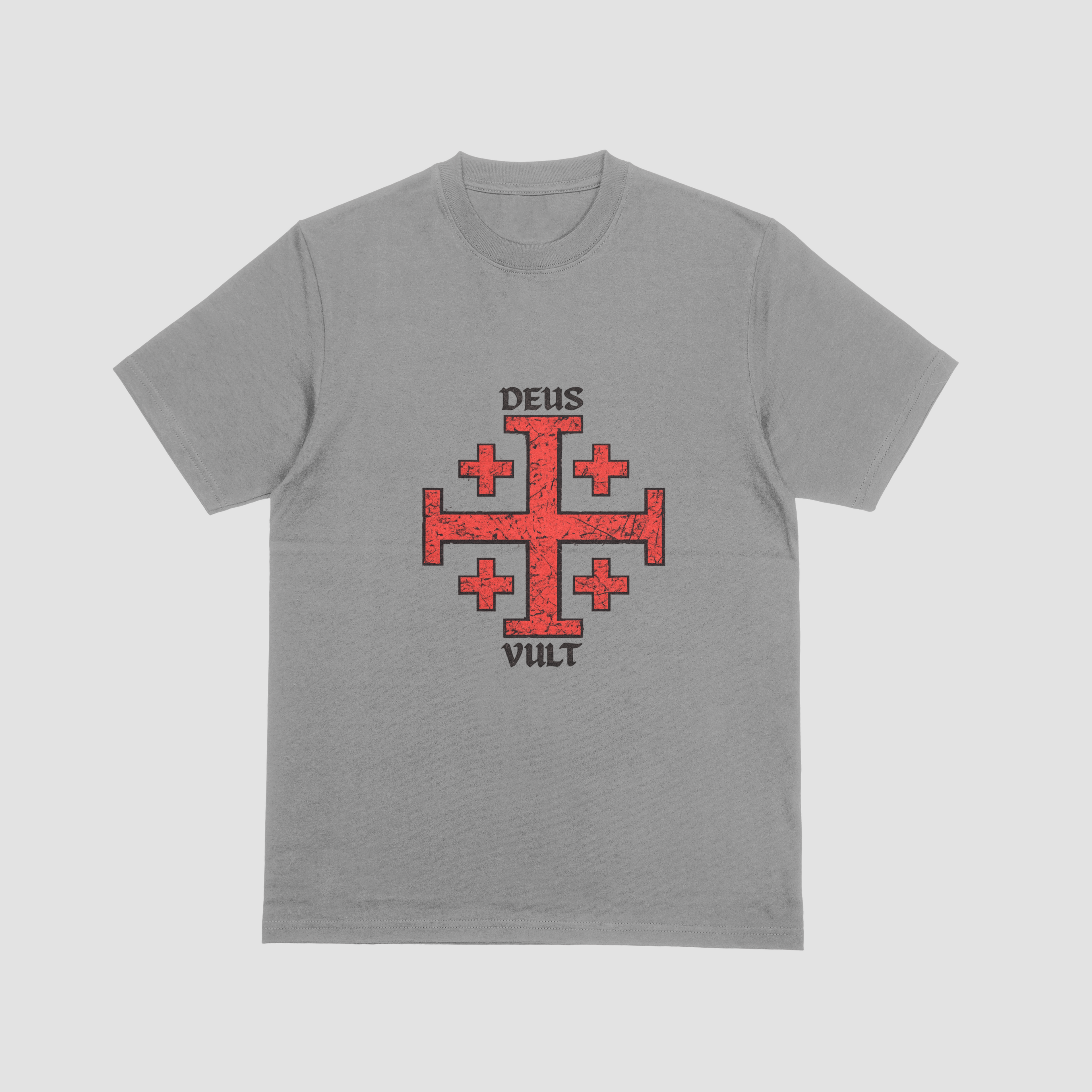 Deus Vult Jerusalem Cross T-Shirt