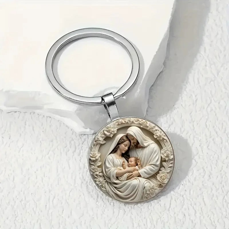 Holy Family Cameo Necklace — A Symbol of Love, Protection & Peace