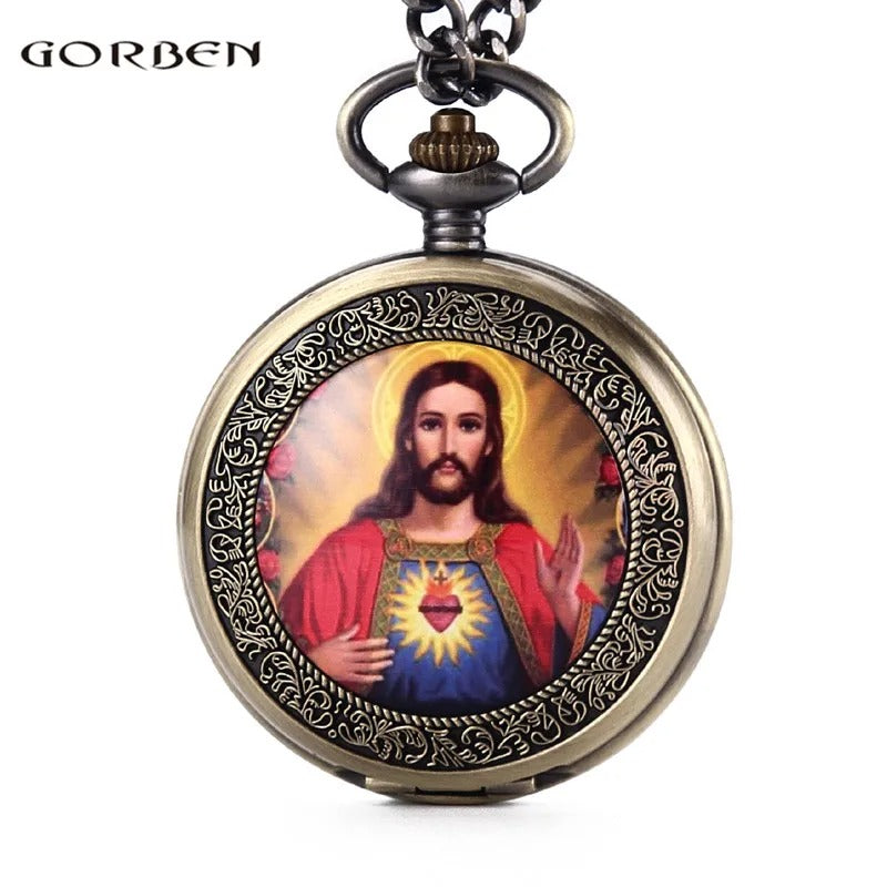 Sacred Heart Pocket Watch