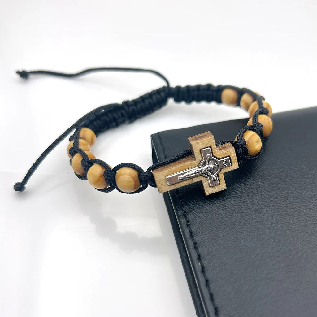 Olive Wood Rosary Bracelet