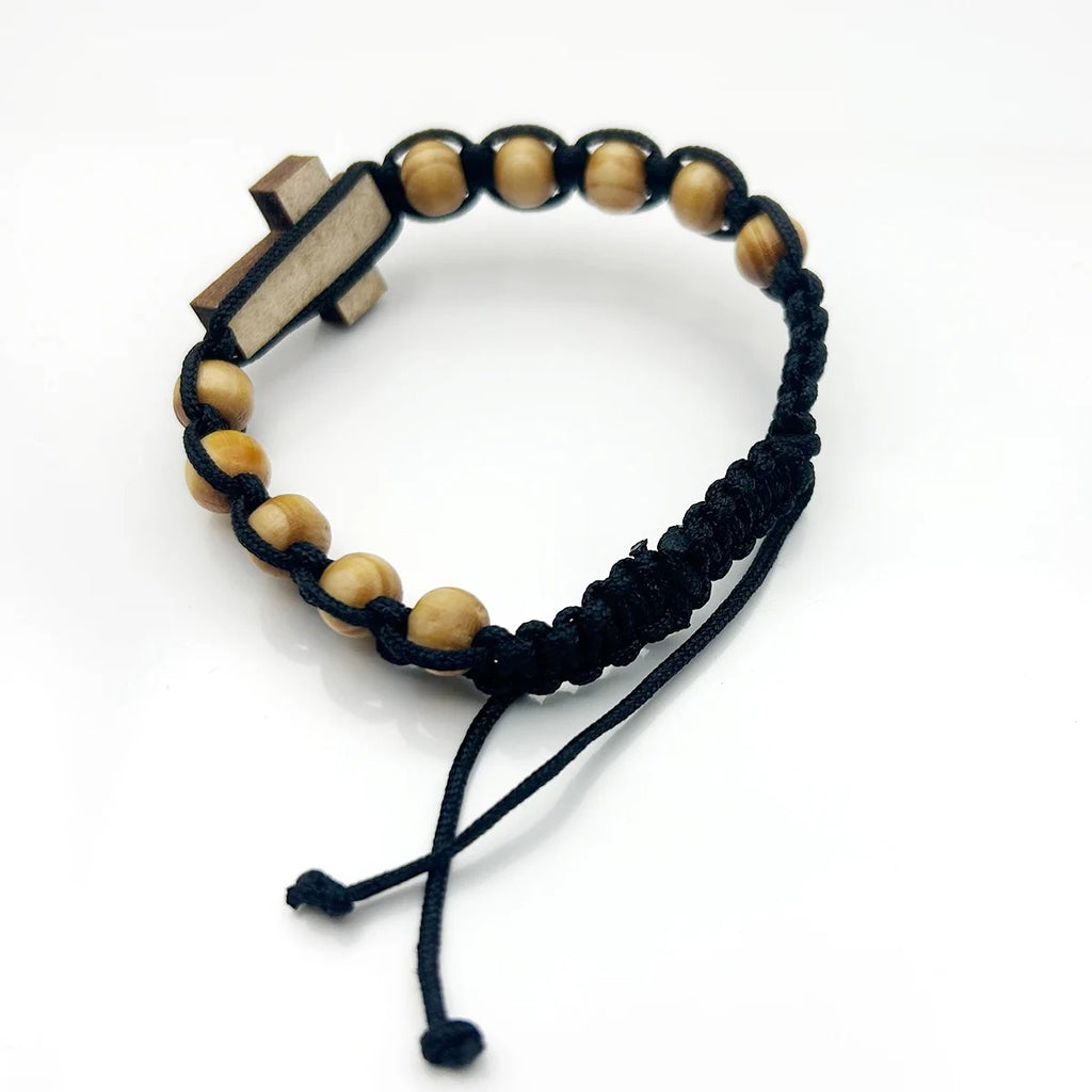 Olive Wood Rosary Bracelet