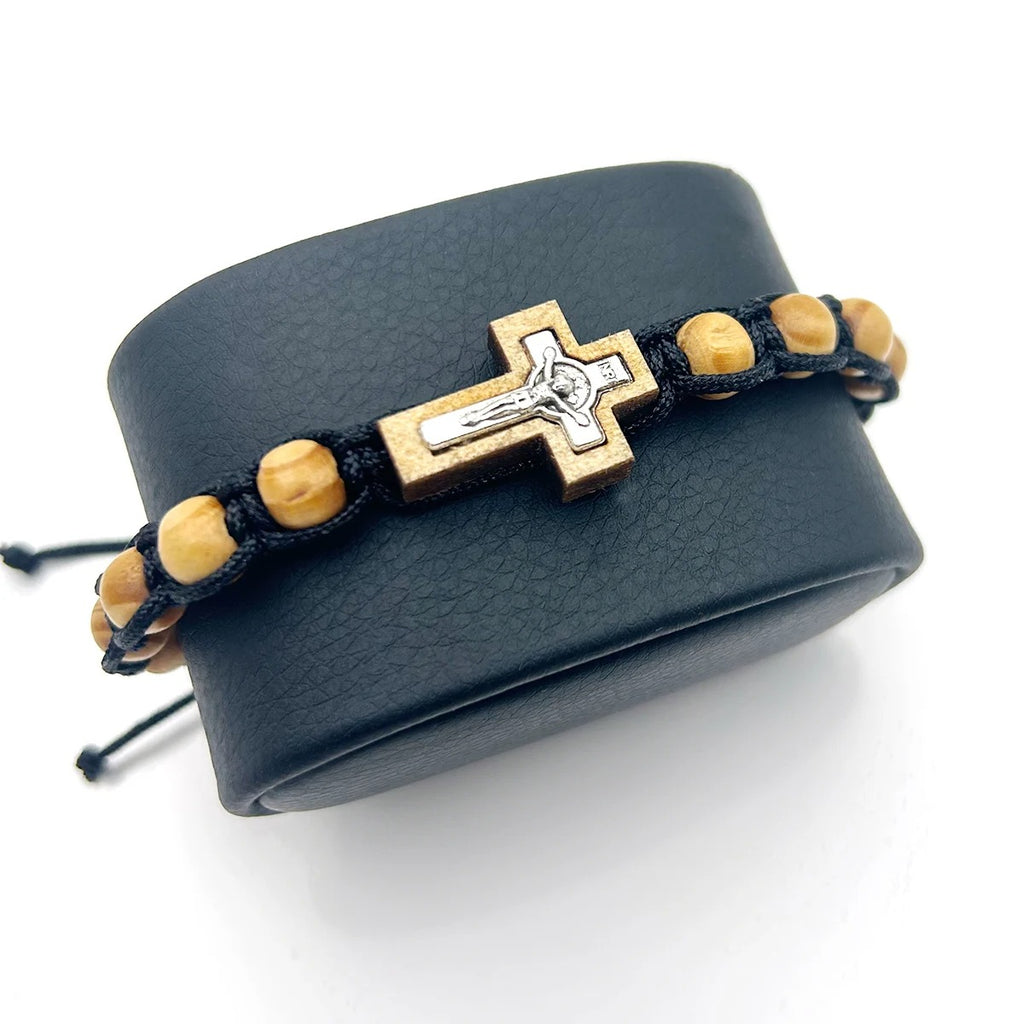 Olive Wood Rosary Bracelet