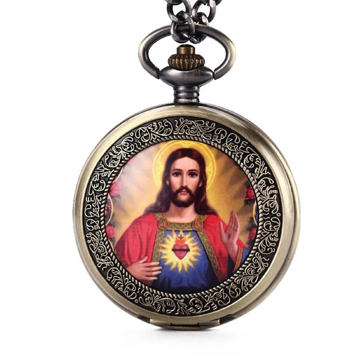 Sacred Heart Pocket Watch