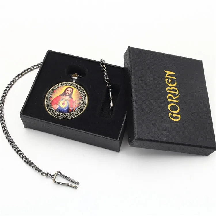 Sacred Heart Pocket Watch