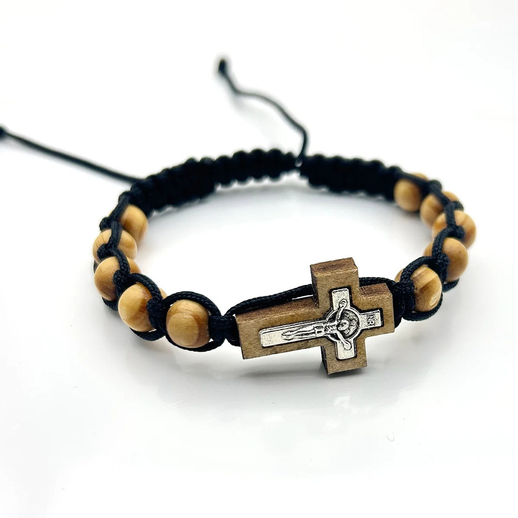 Olive Wood Rosary Bracelet